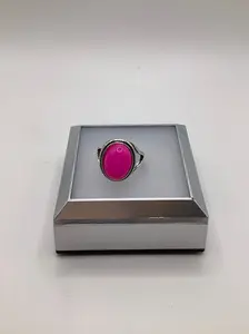Pink stone ring