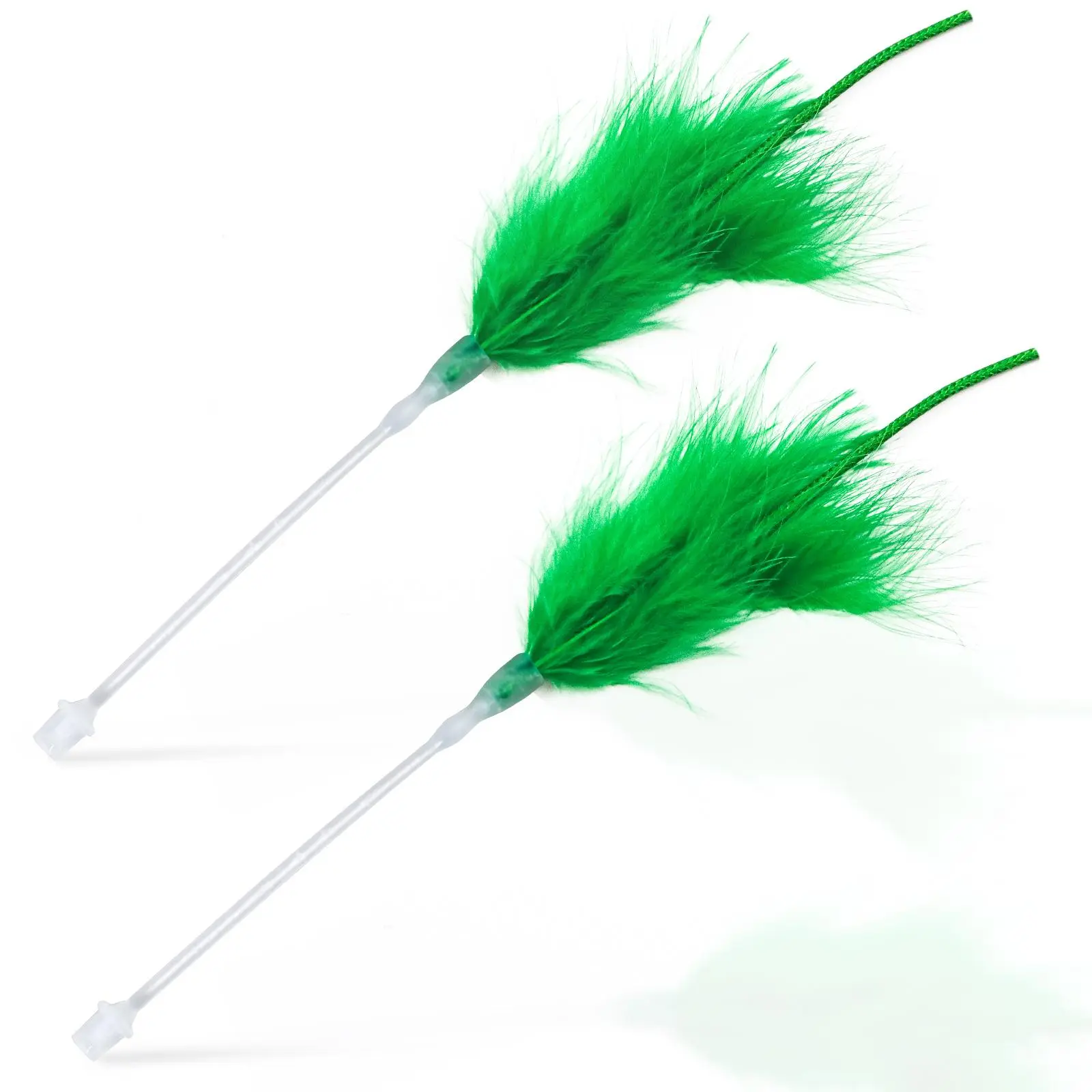 Interactive unpredictable mobile feather cat toy replacementfeathers, two pack, not including the toy