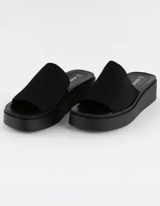 SODA Farley Comfort Womens Platform Slide Sandals SODA Farley Comfort Womens Platform Slide Sandals