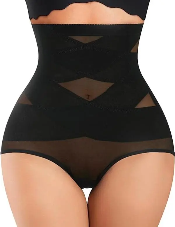Women's High Waist Shapewear Shorts for Tummy Control, Seamless Butt Lifting Body Shaper, Breathable No-Roll Spandex Underwear