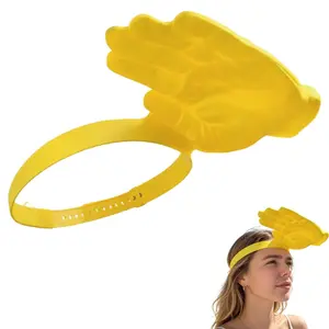 Funny Hand Sun Visor Hat, Novelty 3D Printed Shade Headband, Hands-Free Outdoor Beach Festival Cap, Gag Gift for Adults