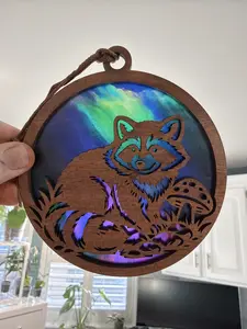 Raccoon Suncatcher for Sunny Window