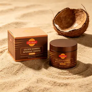 OceAura Moisturizing Tanning Cream, Tanglow Bronzing Agent Blended, Smooth Golden Shimmer All-Day Sun-Kissed Look