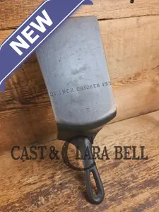 Custom, one of a kind Repurposed Spatula. Made from 1940's Era Wagner #8 DEEP Chicken Fryer.  Awesome for the home griller! SC24