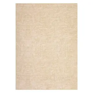 【Christmas Gift】Washable Rug 10x13 for Living Room Modern Abstract Area Rug Non-Slip Large Contemporary Bedroom Rug Stain Resistant Aesthetic Accent Floor Carpet Foldable Solid Rug for Home Office, Beige