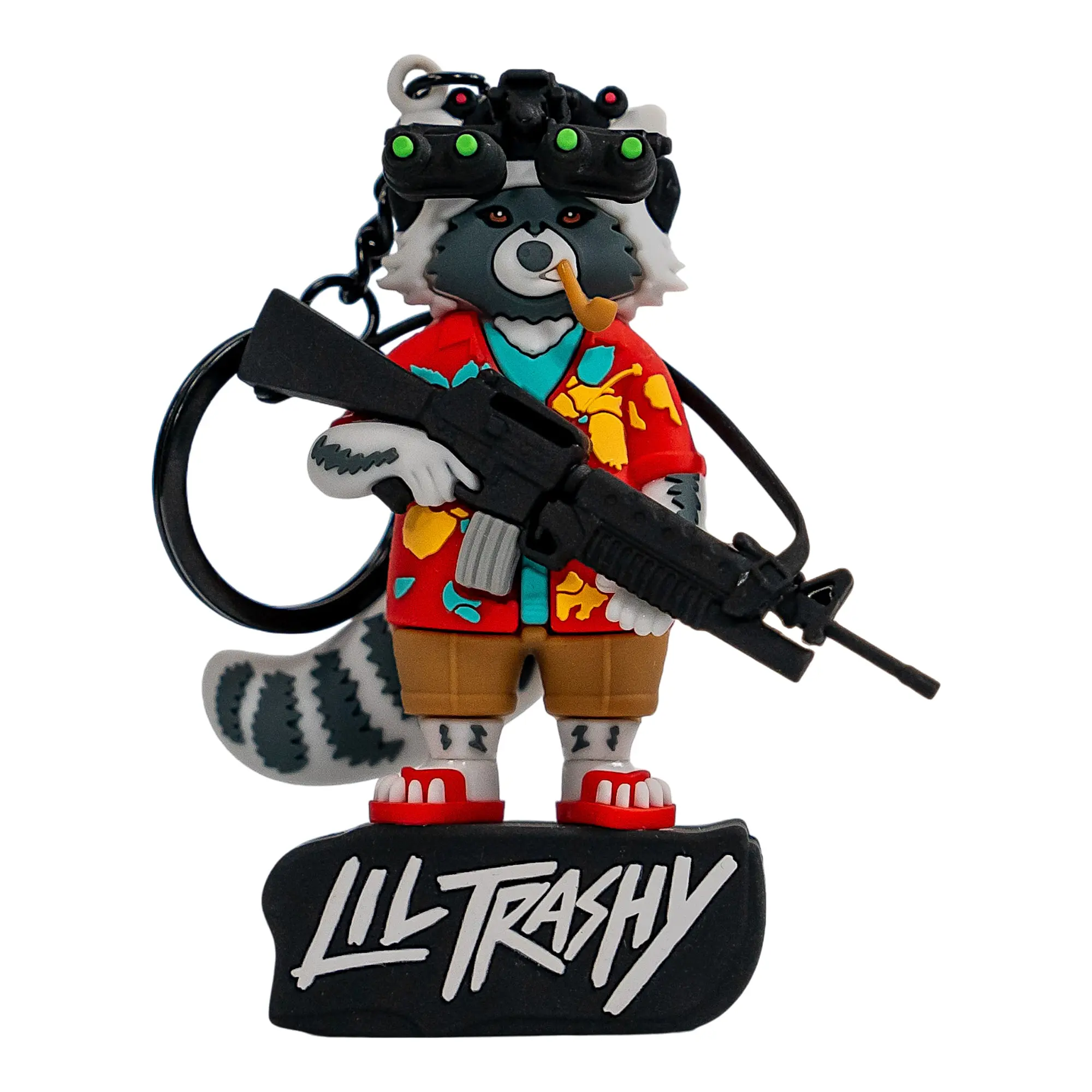 Tactical 3D PVC Keychain