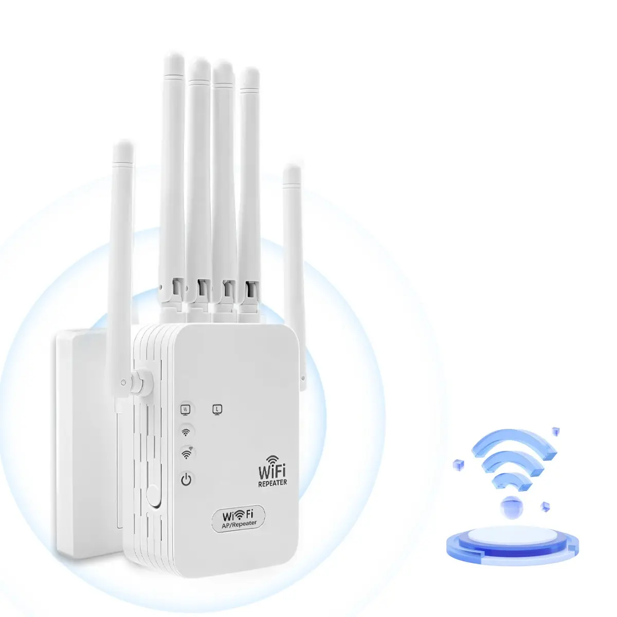 2026 WiFi Booster, Covers 5000 Sq.Ft & 50+ Devices, 2.4GHz WiFi 300Mpbs High Speed, with Ethernet Port, Suitable for Gaming, Streaming & Work, WiFi Repeater, WiFi Range Extender