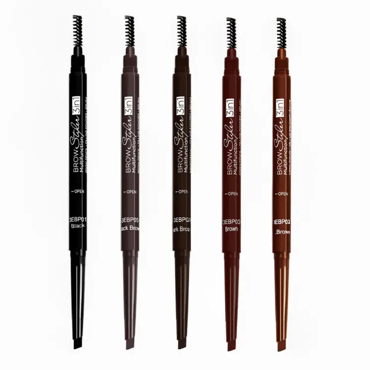 Nabi Retractable 3-in-1 Brow Pencil with Filling Powder & Spoolie
