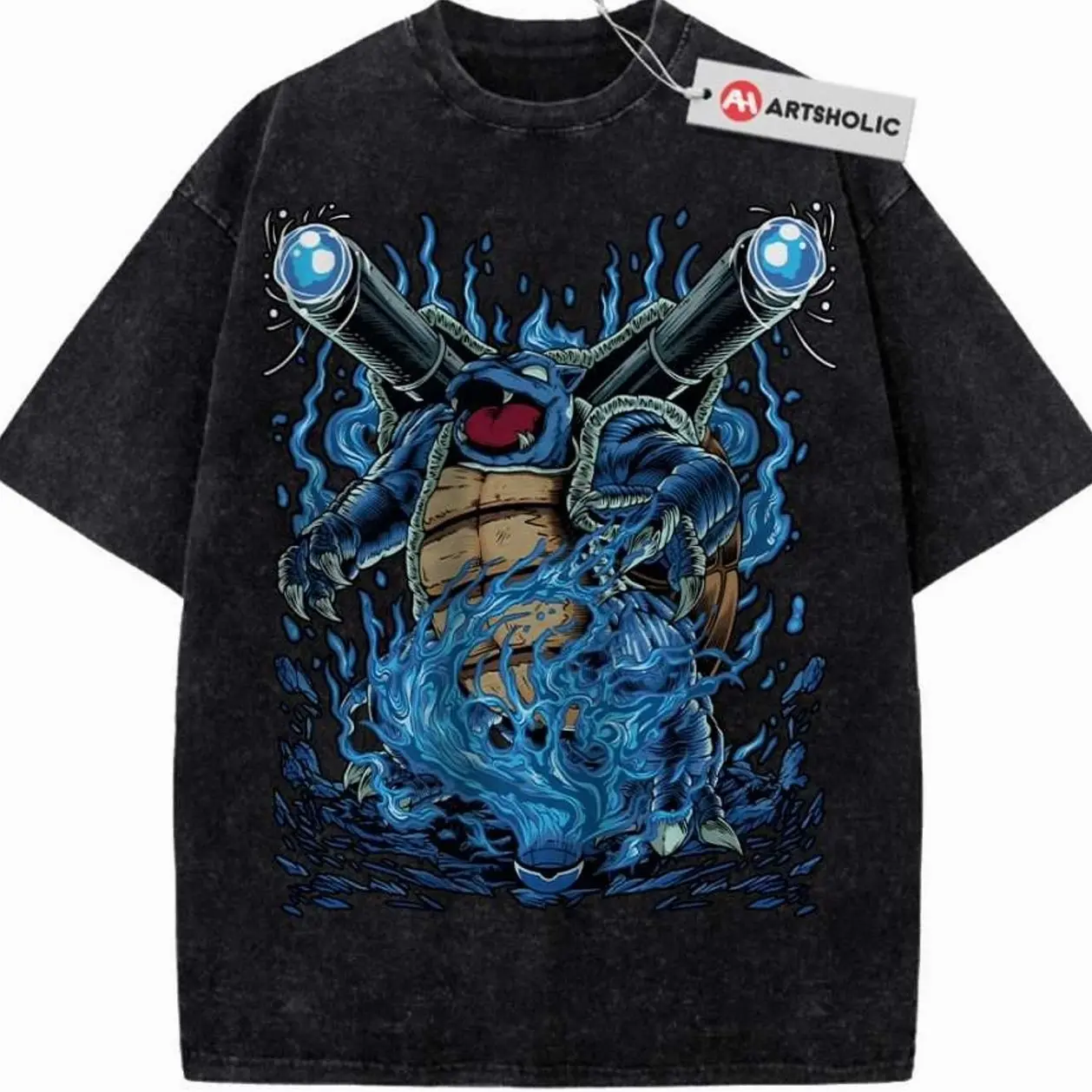 Youth And Adult Blastoise Shirt, PKM shirt, Anime Shirt, Vintage T-Shirt