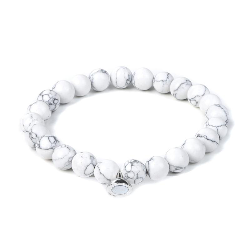 Lava Volcanic Stone Couple Magnetic-Clasp Bracelet Vintage And Versatile Style