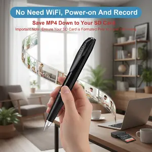 Pen-style 1080P HD, 15cm short focal length, built-in high-capacity battery for extended runtime, WiFi ,SD card storage, mobile app control, personal security protection.