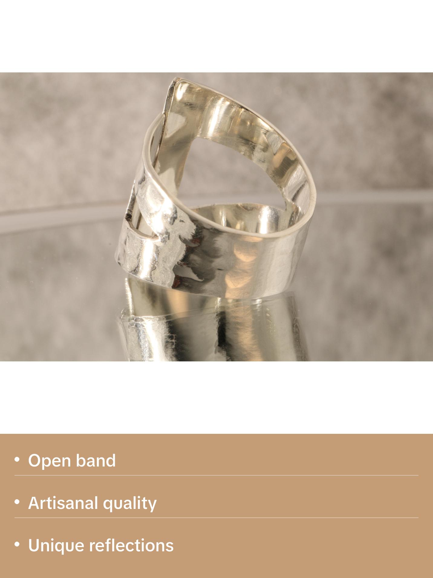 Echoes of Light - 925 Silver Open Band Ring Echoes of Light - 925 Silver Open Band Ring