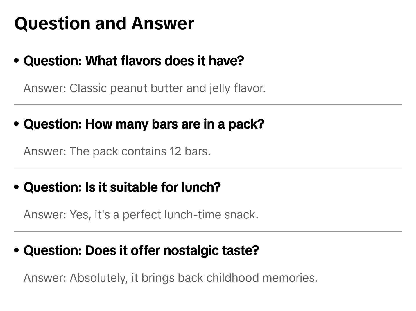 Peanut Butter & Jelly Snack Bar - 12 Pack