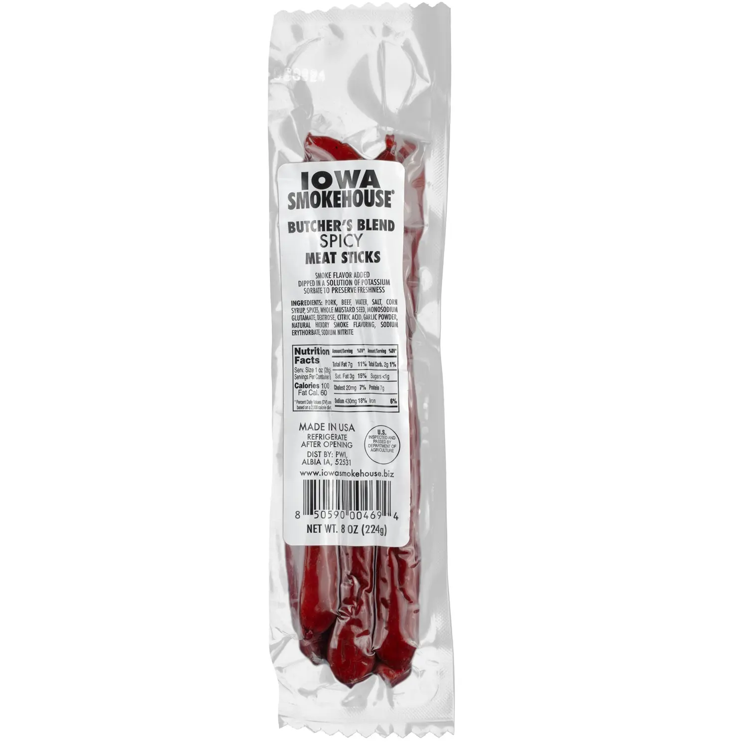 8 oz Butcher's Blend Meat Sticks Spicy