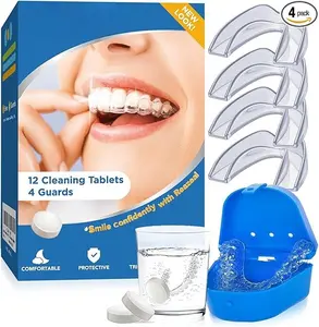 Moldable Mouth Guard for Teeth Grinding, Helpful for teeth correction Customizable Boil-and-Bite Mouthguard for Clenching, Dental Protection for Adults, Teens and Kids