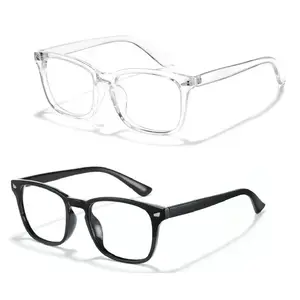 Digital Screen Blue Light Glasses, Anti-Eye Strain Computer Gaming Eyewear, Unisex Sleek Frames for Work Phone TV