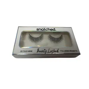 Beauty Lashed Snatched White "Extrovert" Eye Lashes - Nano-Grip Luxelash Technology, Up to 25 Wears, 8mm to 16mm Length, Lightweight Comfort - Faux, Eyelashes