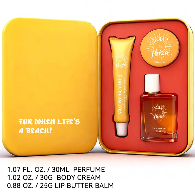 SOLO EN IBIZA,3-Piece Travel Gift Box Set,With Perfume,Body Cream