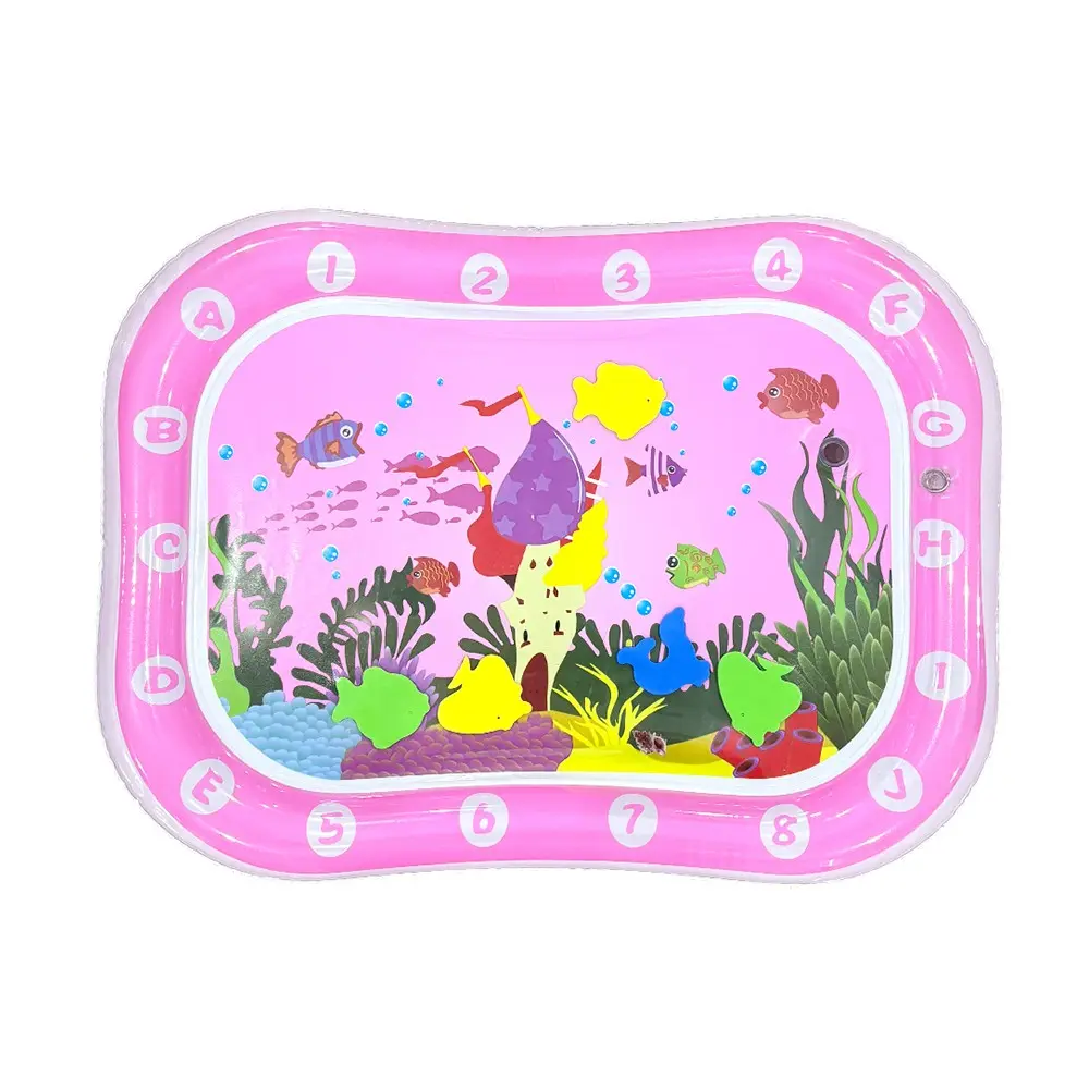 Inflatable Crawling Pad Water Mat, Baby Playtime Toy, Promotes Development, Suitable for All Seasons, Kids Gift, Activity Mat, Water Tummy Time Mat