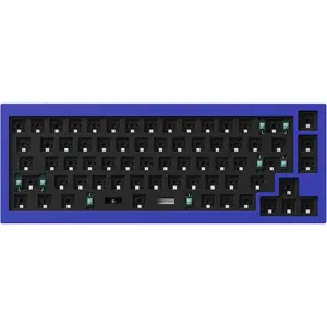 Keychron Q2 Custom Mechanical Keyboard Full Aluminum Wired Barebone Version, QMK/VIA Programmable Macro, Compatible with Mac Windows Linux, Hot-Swappable 65% Layout, Double-Gasket DIY Kit - Blue