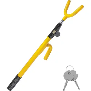 Steering Wheel Lock,Car Accessories Heavy Duty Antitheft Locking Devices,Car Steering Wheel Lock with 2 Keys,Automotive Security Anti Theft,Suitable for Most Cars,Trucks,Vans SUVs and More