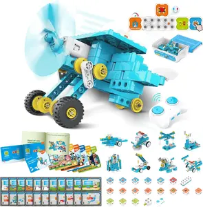 WhalesBot A7 STEM Coding Robot Kit for Kids 3-8, 36-in-1 Interactive Building Toy with Sensors & Controllers, Educational Robotics Kit, Fun Learning Gift for Boys & Girls
