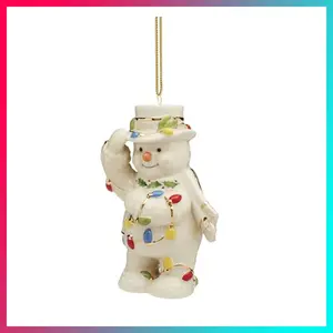 Lenox 895773 2024 Snowman with Christmas Lights Ornament