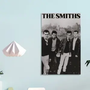The Smiths Vintage Music Canvas Poster-Unfried Wall Art for Home & Dorm Decor, Perfect for Bedroom, Living Room, Cafe - Ideal Festival Gift & Halloween Decoration