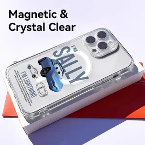 PIKPAKA L-LightningS M-McQueenS Sally Car Anime Phone Case Smartphone For IPhone 17 16 15 14 13 12 Pro Max Clear Magnetic Case – Anti-Yellow For MagSafe Slim & Lightweight Precision Cut Camera Protection, Shockproof, Scratch-Resistant, Protective Case