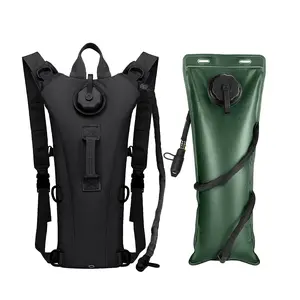 3L Tactical Hydration Backpack with Leak-Proof Water Bladder, Adjustable Military Style Pack for Hiking, Biking, Camping & Running
