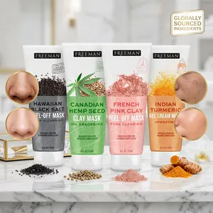 Freeman Exotic Blends Exfoliating Hawaiian Black Salt Peel-Off Facial Mask, 6 fl.oz/175 mL Tube, Exfoliate