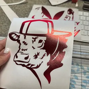 Heifer with hat decal