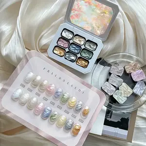 New Trendy Pat-Pat Gel Nail Polish, Nail Extension Gel, Half-Permanent Immersion UV LED Gel Nails, French Tips Nails, Summer Ice Effect, DIY Beauty Salon Gift