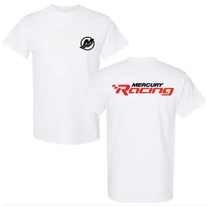 Mercury Racing Graphic T-Shirt, Motorsport Enthusiast Tee, Comfortable Cotton Blend, Car Lover's Apparel for Men & Women, Racing Gift Idea