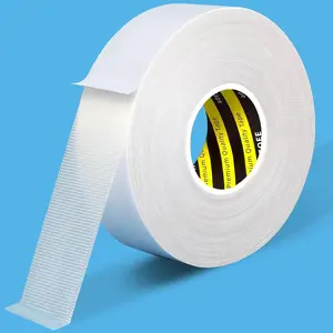 Double Sided Tape High Tack, 1.18in x 66FT(20m), Universal Mounting Tape Clear, Heavy Duty  Wall Adhesive with Fiberglass Mesh, Easy Use Super Sticky Resistant Tape, White