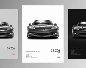 Chevrolet Corvette Z06 C6 Poster Print | Wall Art | Car Photography