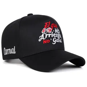 Unisex EL QUE NO ARRIESGA NO GANA Embroidery Baseball Caps Spring Autumn Outdoor Adjustable Casual Hats Sunscreen Hat Sports Cap