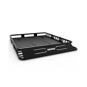 GARVEE 64" x 50" Universal Roof Rack Basket, 200 Lbs Capacity Rooftop Cargo Carrier Basket with Extension Luggage Rack Heavy Duty for SUVs, Trucks, Vehicles