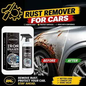 Fast-Acting Rust Remover Spray for Cars, Metal & Furniture, Anti-Rust Agent with Oxidation Protection, Multi-Purpose Polish, Easy Spray Application