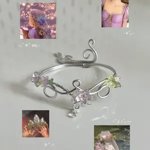 Aesthetic Princess Arm Cuff Handmade Fairycore for Summer Jewelry Aesthetic Fairycore Arm Jewelry