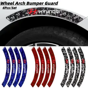 Carbon Fiber Forging Wheel Arch Protector Decal, Anti-Scratch Decoration Sticker for Hyundai Modern Car Models, Automotive Accessories