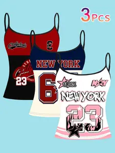 Women's Slim Fit Sleeveless Top, All-Season Casual Fashion, Fine Strap Design, Without Collar, Trendy European & American Style