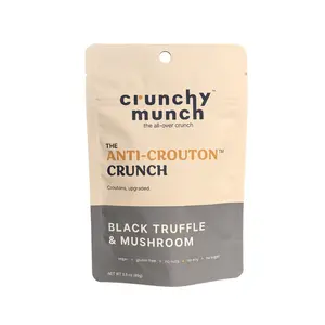 Crunchy Munch BLACK TRUFFLE & MUSHROOM Quinoa Crunch – Gourmet Salad Topping (Luxury Crouton Alternative)
