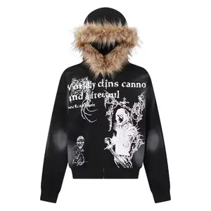 Harajuku Korean Trend Retro zipper hoodie for men Street collar design jacket Fashion casual couple sweatshirt Clothes Womenswear Long Sleeve Suits vacation outfits 2000s outfits fits go see outfit kentucky derby outfit sdl hoodie