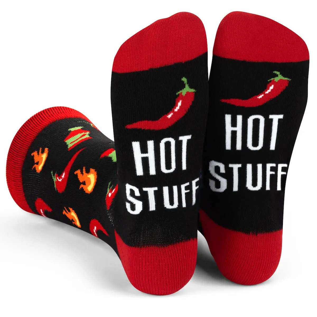 Hot Stuff Chili Pepper Socks - Authentic Mexican Style, Comfortable Fit, Ideal for Any Occasion