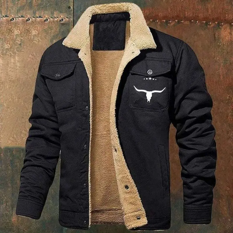 Men's Fleece-lined Cotton Casual Jacket Men's Fleece-lined Cotton Casual Jacket