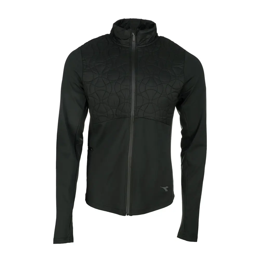 diadora Mens Run Winter Protection Jacket Athletic Outerwear Casual Pockets - Black diadora Mens Run Winter Protection Jacket Athletic Outerwear Casual Pockets - Black