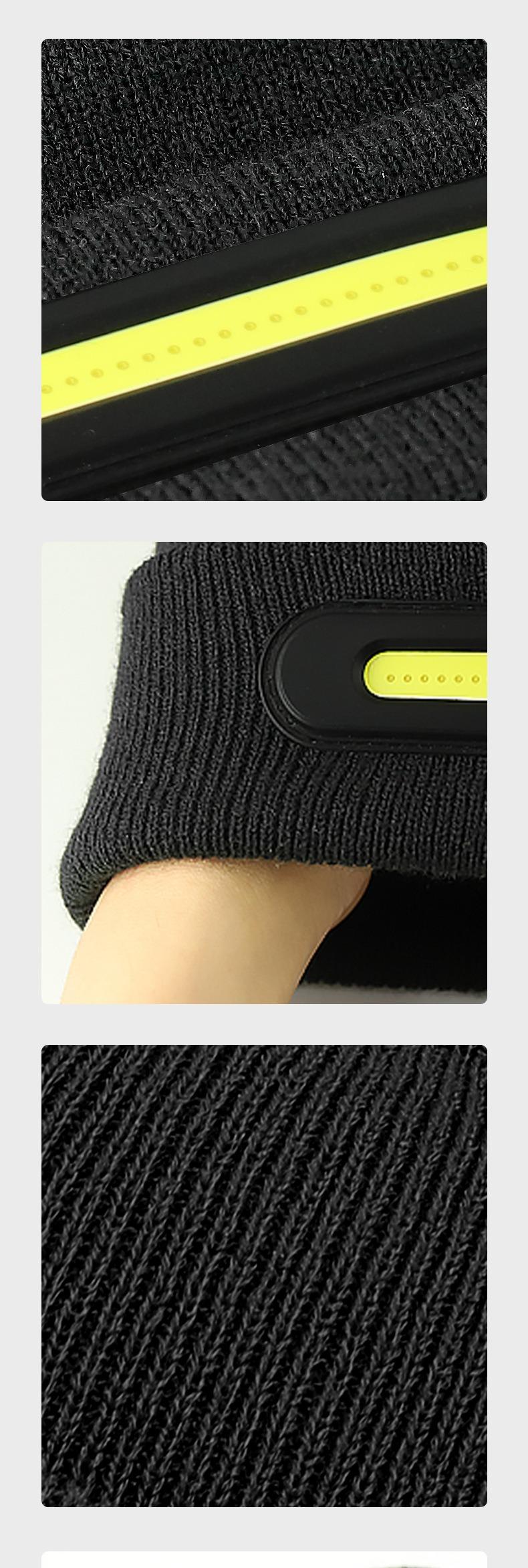 Bluetooth LED Woolen Hat – USB Rechargeable Unisex Winter Hat with Lights for Men, Women & Teens, Perfect Christmas & Birthday Gift, Stocking Stuffer – Black usb-c fast charging