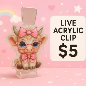 Acrylic clip for paper demo above Acrylic clip for paper demo above