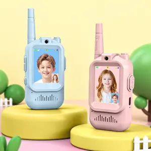 Born to lumine Kids Video Walkie Talkies (2 Pack), Rechargeable Handheld Intercom with Camera, Two Way Radios for Family Games, Camping & Hiking, Fun Indoor Outdoor Toys for Boys Girls Ages 3-12